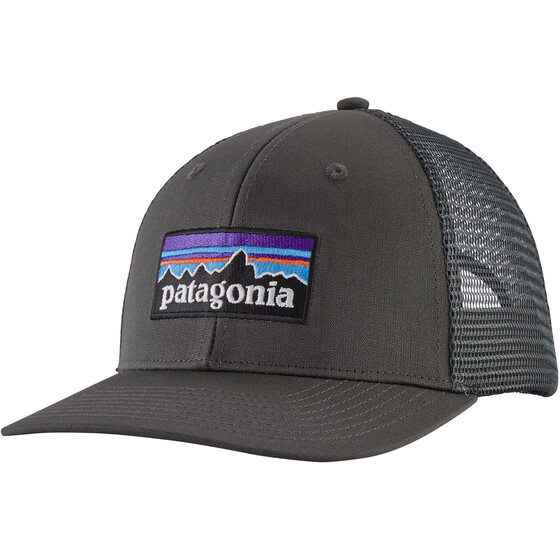 Patagonia P-6 Logo Trucker Hat Grey Unisex FA24
