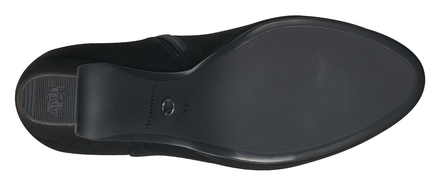 Tamaris High-Heel-Stiefelette  mit dezenter Schmuckapplikation