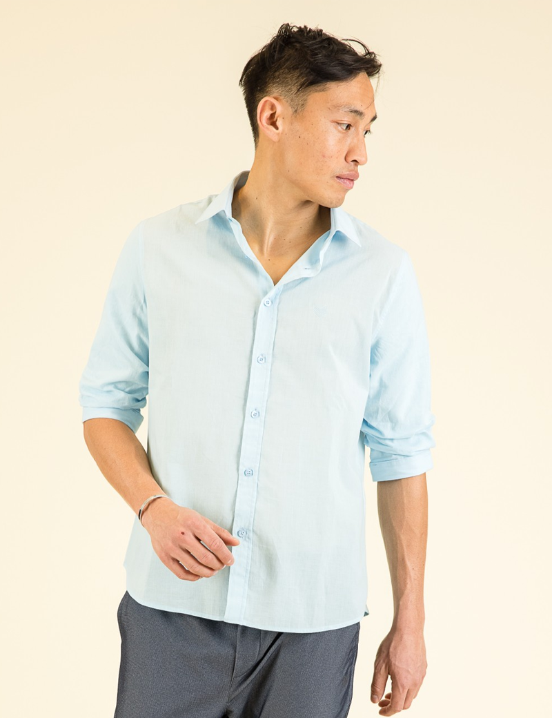 HBT CHEMISE HOMME CHARLIE SHIRT CIEL