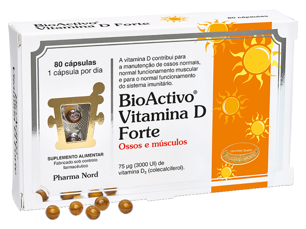 SUPLEMENTO BIOACTIVO VITAMINA D FORTE 80 CAPSULAS