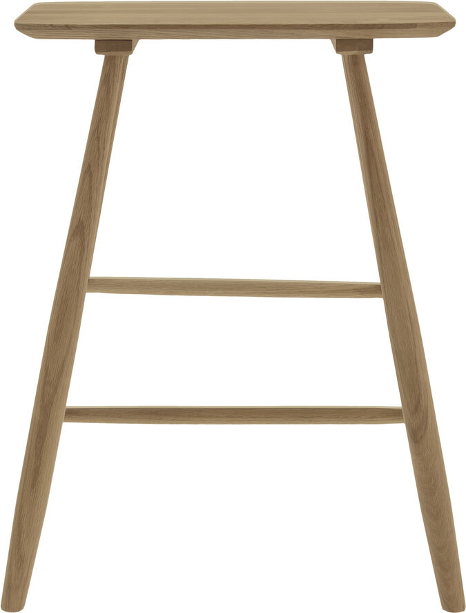 Villa Collection Høj skammel 46,5x28x64 cm Naturolieret Eg Naturolieret