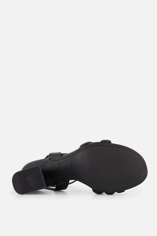 Tamaris Sandalen met hak zwart Leer