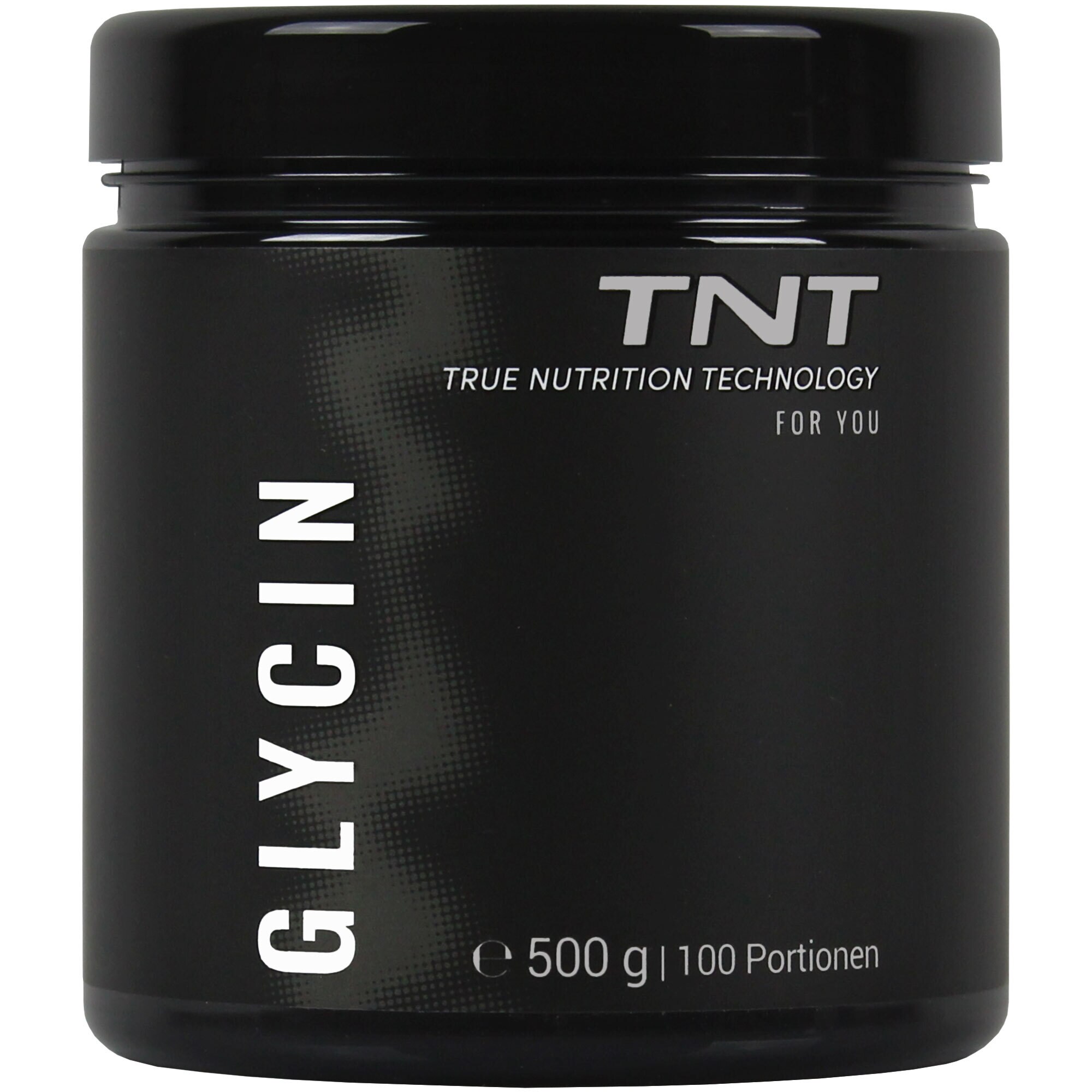TNT Glycin Pulver frei von Zusatzstoffen und Allergenen. Süßer Geschmack