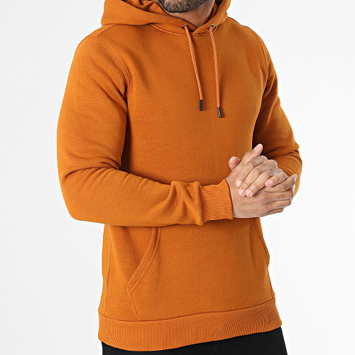 Sweat Capuche Camel Foncé