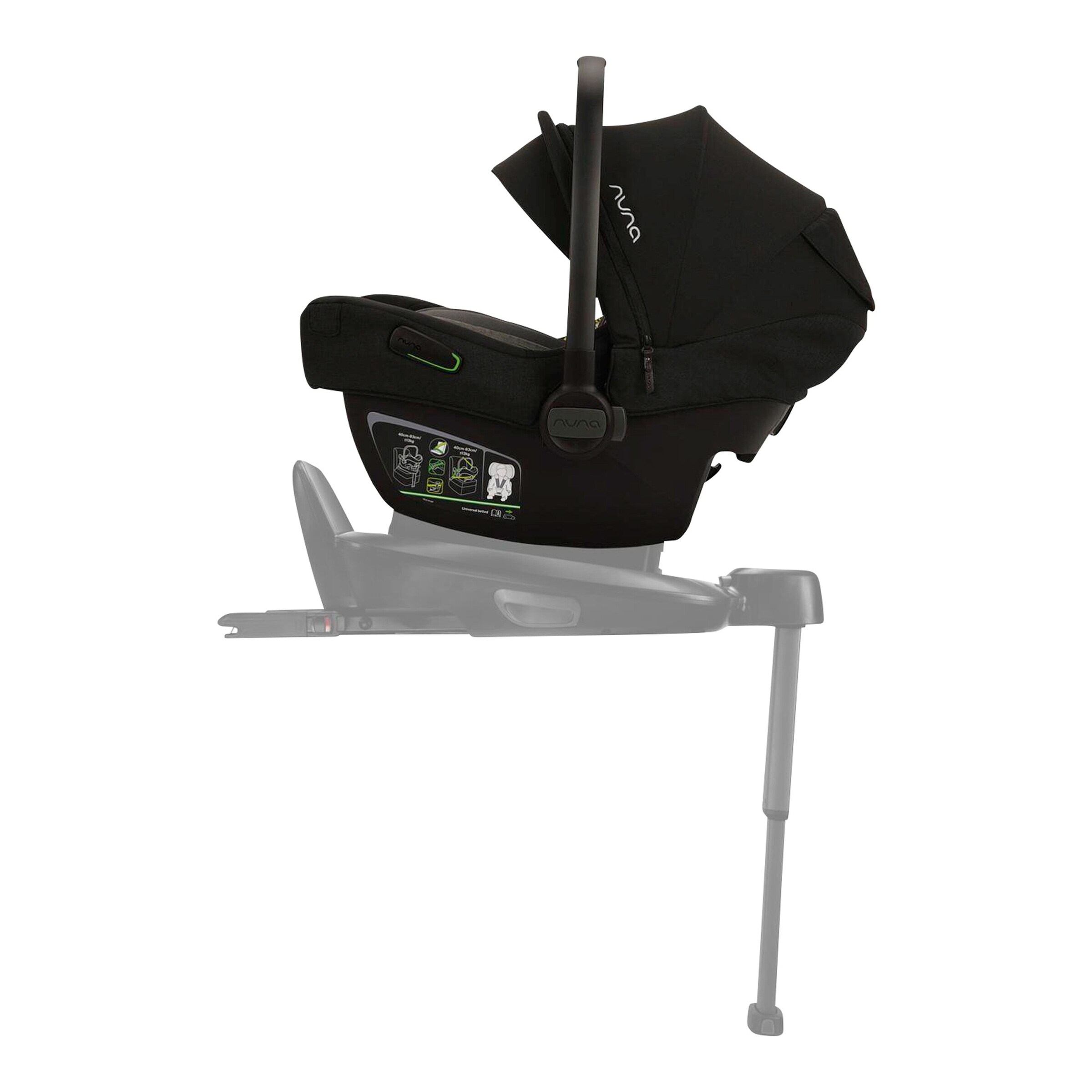 Nuna Kombikinderwagen Mixx Next Travel-Set inkl. Babyschale Pipa Next und Isofix-Basis Base Next caviar