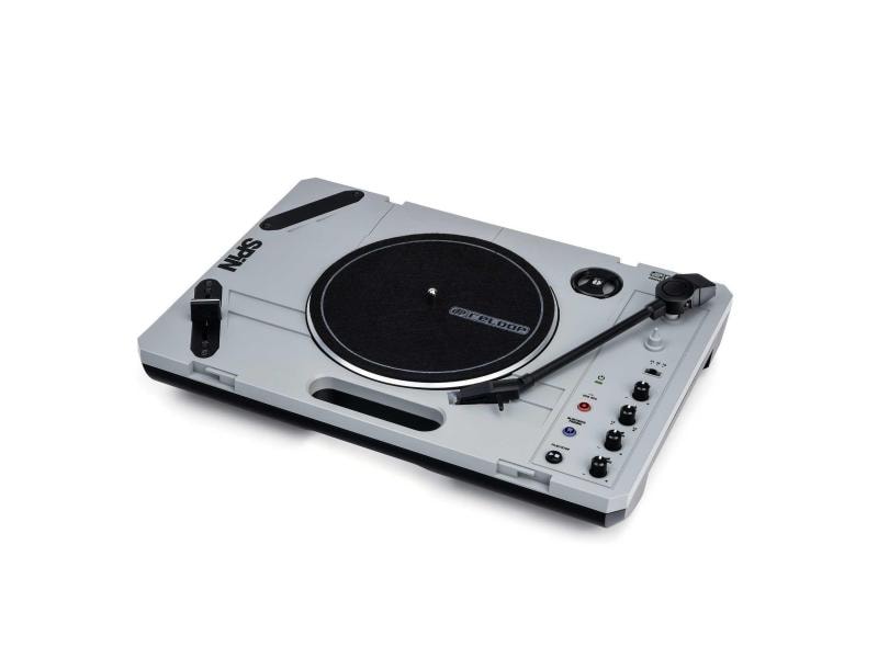 Reloop Plattenspieler Spin Grau Mobiles Schallplatten-Vergnügen an jedem Ort