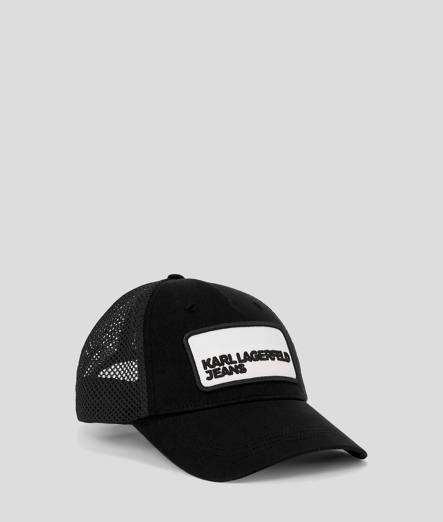 CASQUETTE EN MESH AVEC LOGO KLJ - Noir