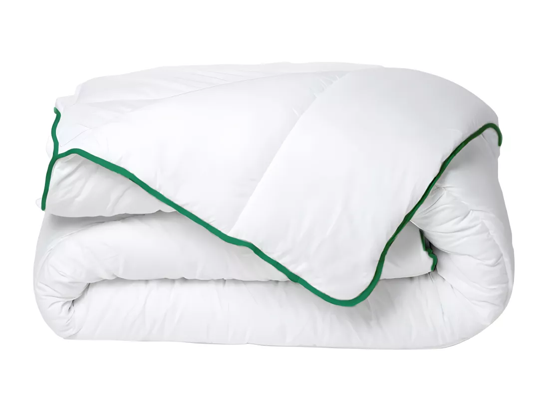 Pack couette tempérée 240 x 260 + 2 oreillers 60 x 60 cm - Anti-acariens naturel Greencare - AZYLIA II