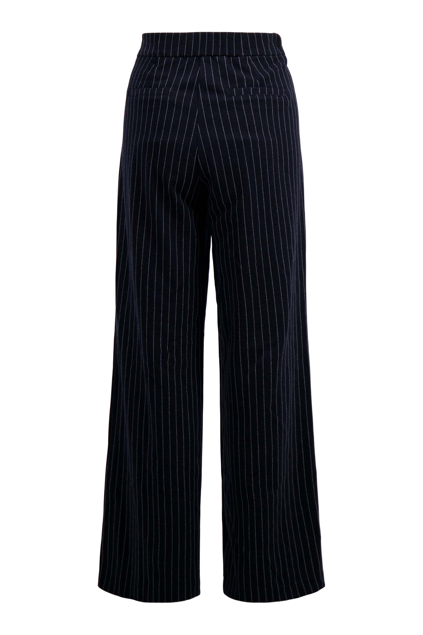 krijtstreep broek met detail