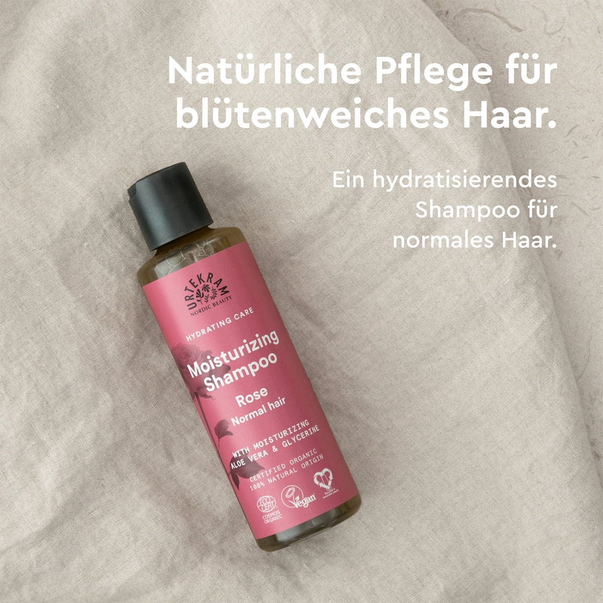 URTEKRAM  Rose Shampoo, 500 ml