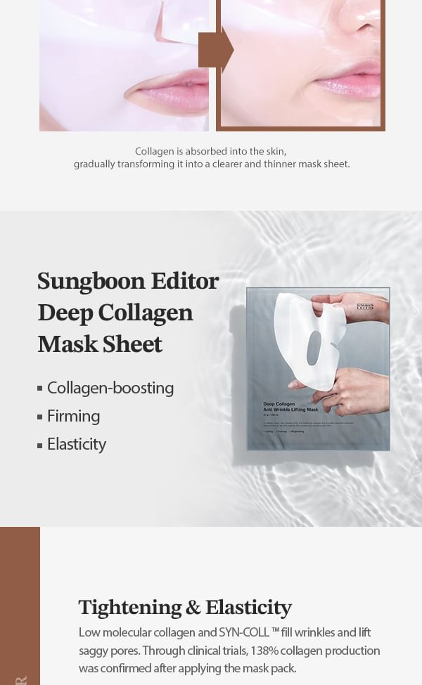SUNGBOON EDITOR - Diep collageenmaskerset - 4 soorten
