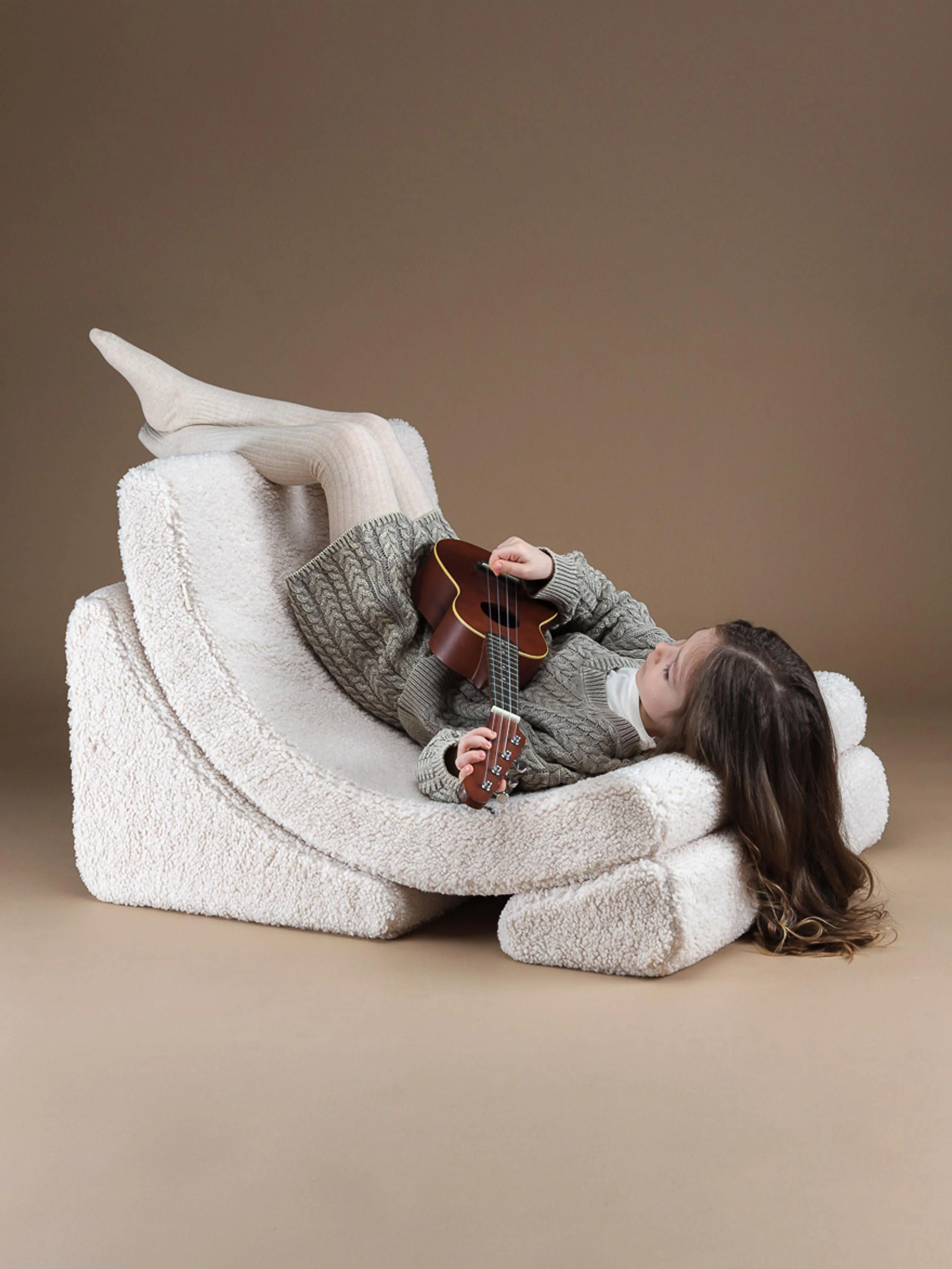Handgemaakte teddy kinderfauteuil Moon