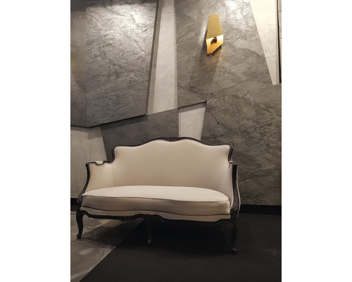 Echte steen mica schist SlateLite flinterdun 1,5 mm Argento 120x240 cm