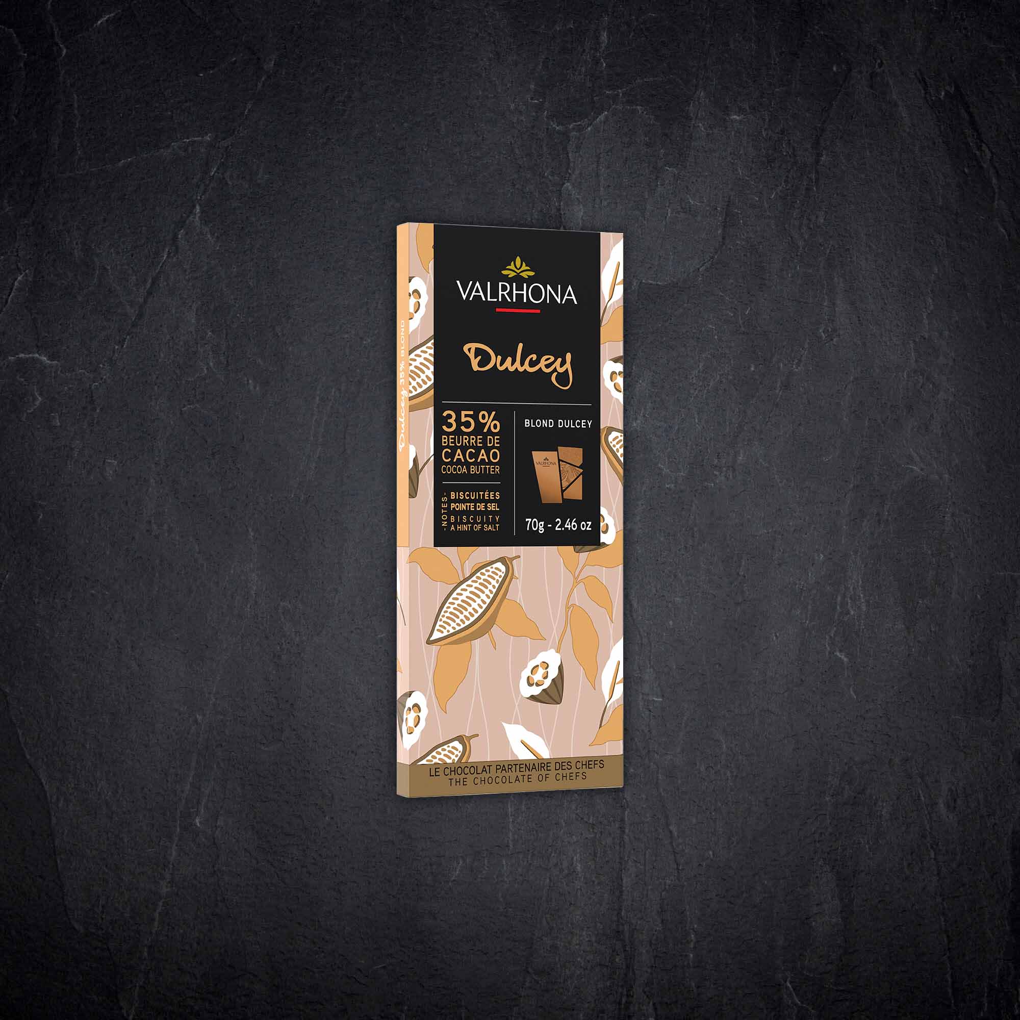 Schokoladentafel Dulcey - 35% Kakao | Valrhona