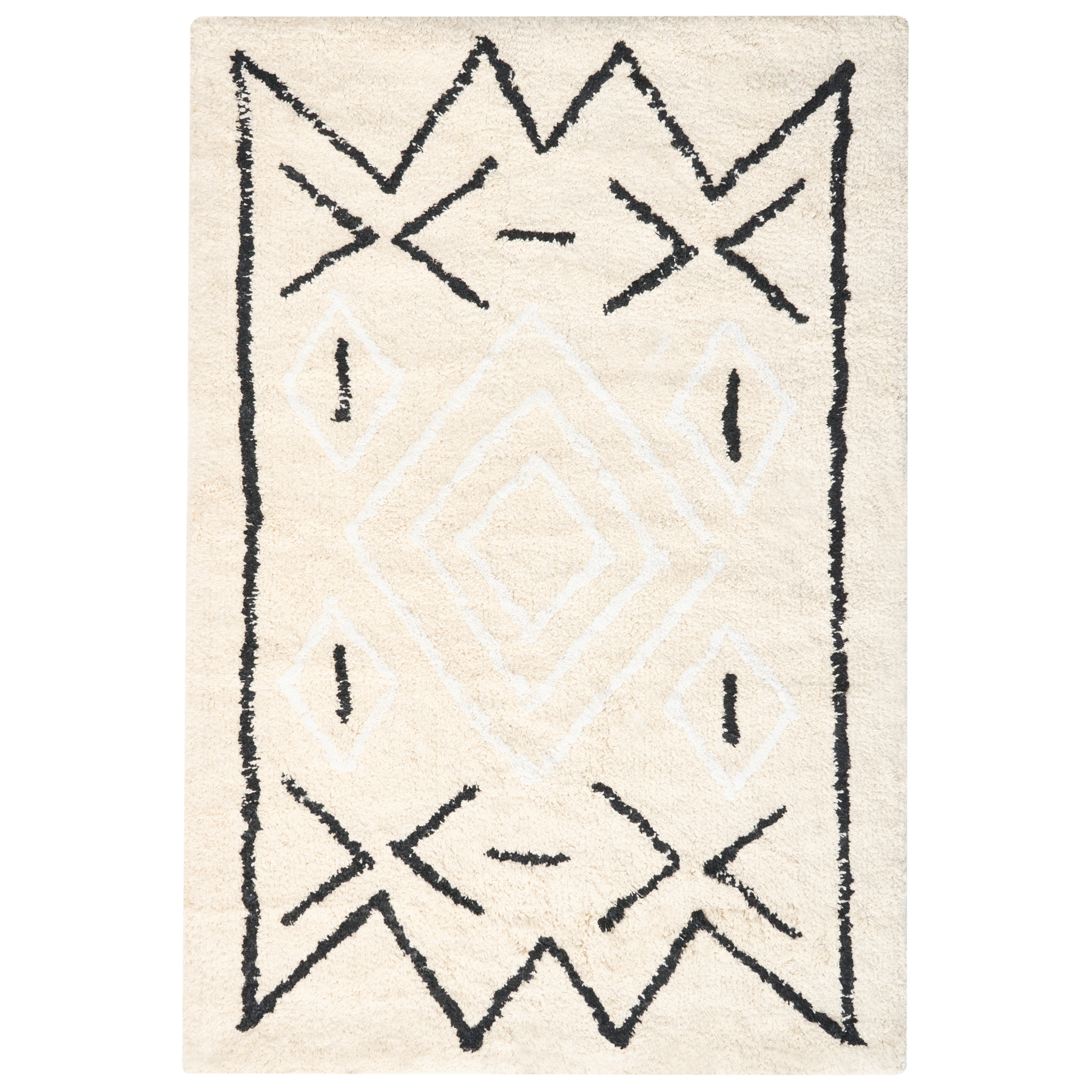 Beliani - UNTLA - Badmat - Lichtbeige - 60 x 90 cm - Katoen
