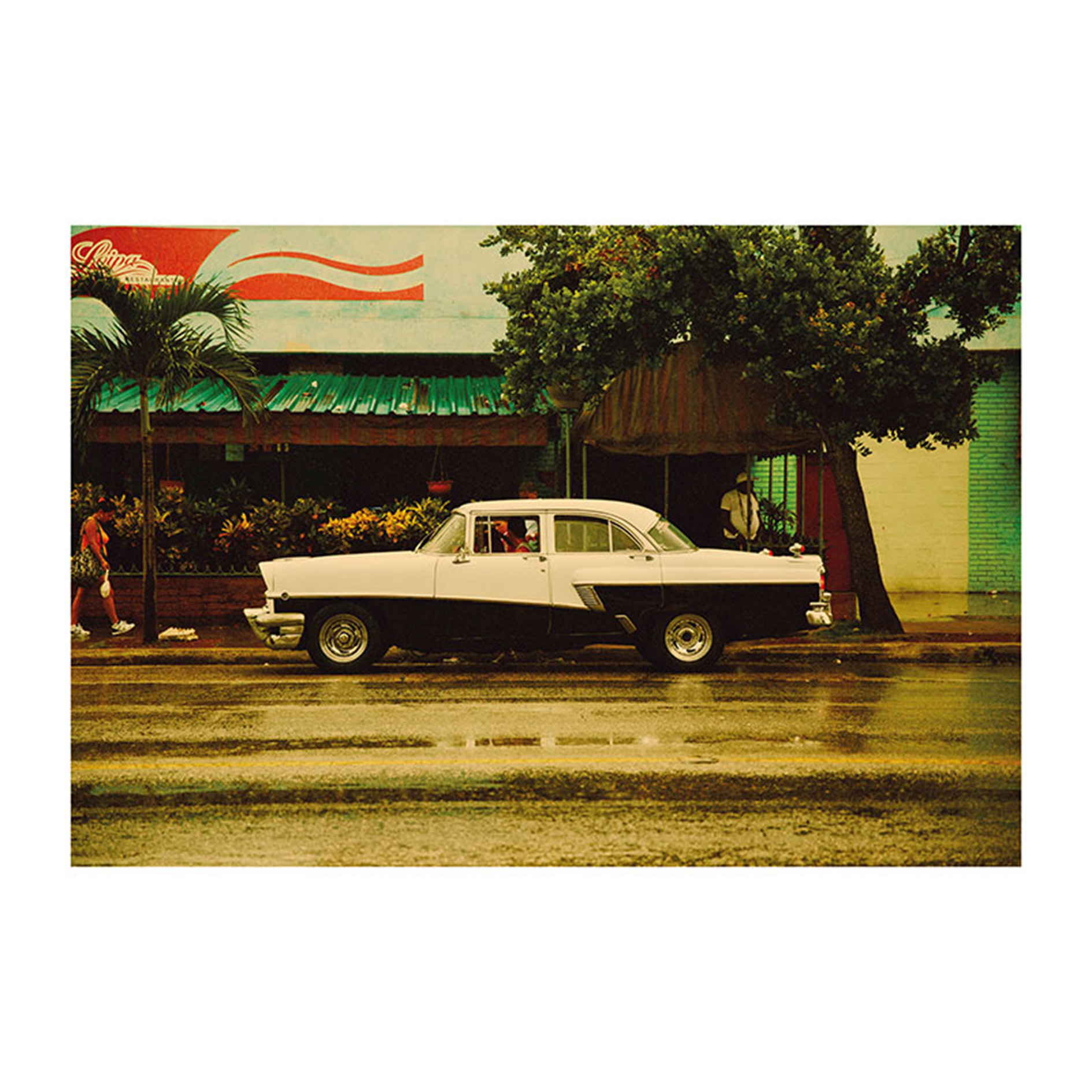 Wandbild CUBA CAR - bunt - 70x50 cm