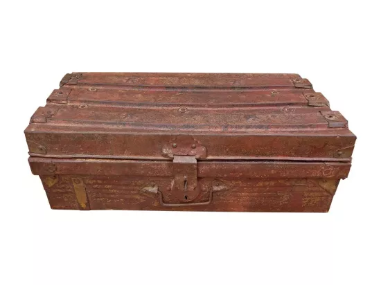 Valise en métal marron 61x33x21h