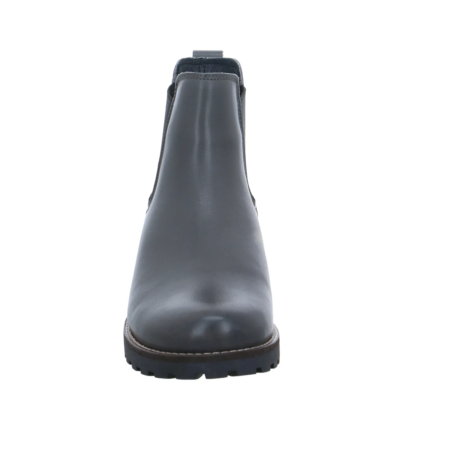 SCHUHENGEL Boot Grau Leder  mit Lammfellfutter