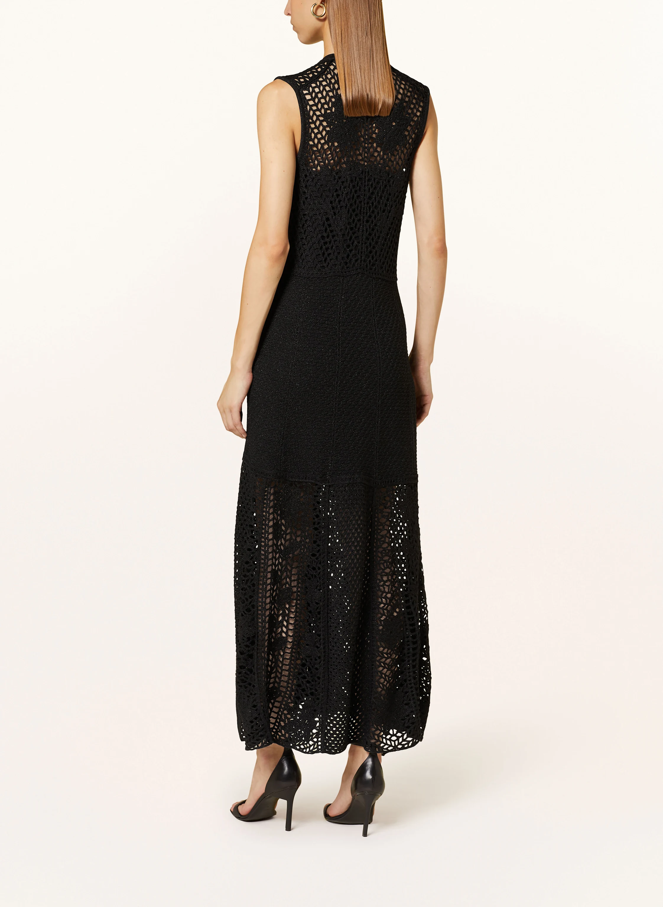 maje Strickkleid mit Glitzergarn
