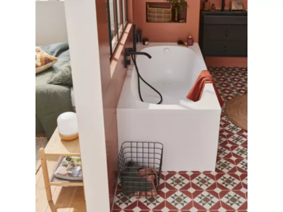 Baignoire droite 170 x 75 JACOB DELAFON Bastille blanc brillant
