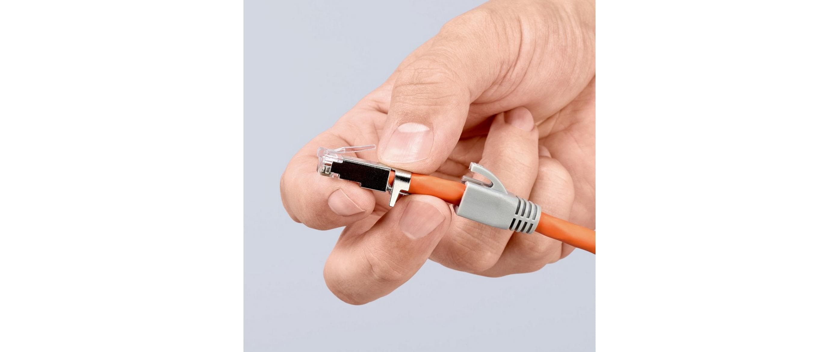Crimpzange für RJ45-Westernstecker 190 mmCrimpzange für Kabelschnitt