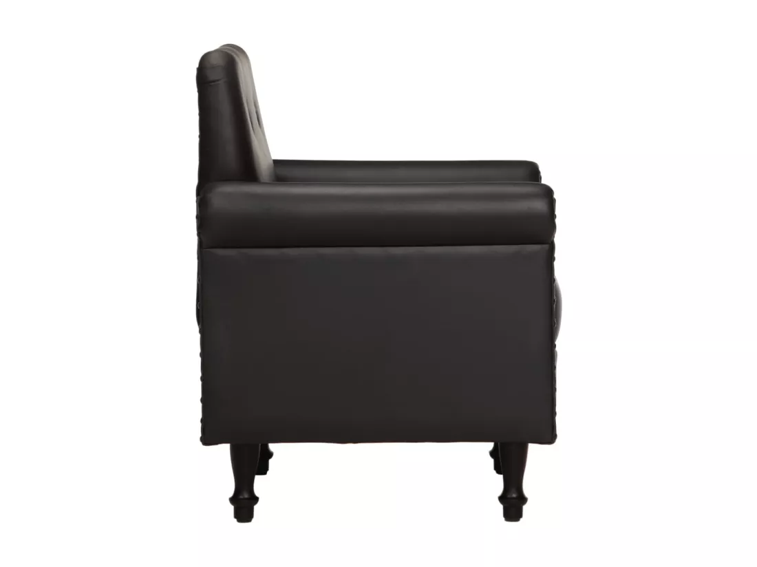 Fauteuil Noir Cuir véritable