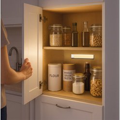 Lampe sous-meuble LED, 200 mm, capteur de mouvement