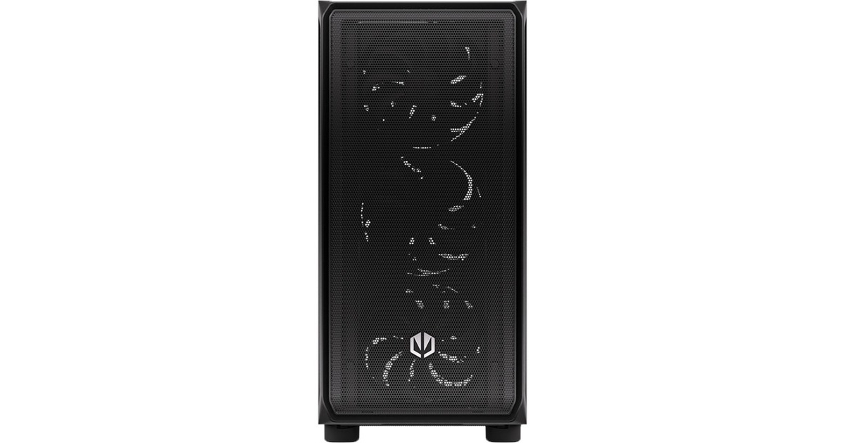 ENDORFYARX 500 Air big tower behuizing  (Zwart | 2x USB-A | 1x USB-C | Window)