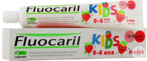 Fluocaril Kids Dentifrice 0-6 Ans Fraise Tube 75ml