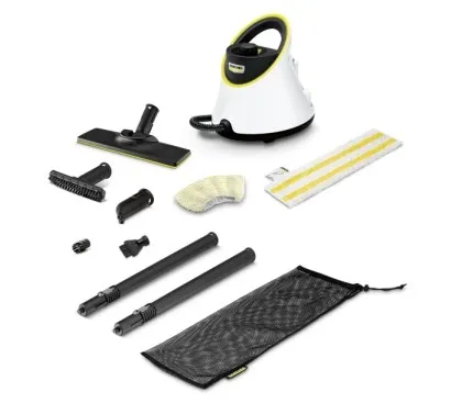 Kärcher SC 2 Deluxe, Cylinderdamp rengøringsmiddel, 1 L, Sort, Hvid, 50 cm, 100 cm, 2,2 m
