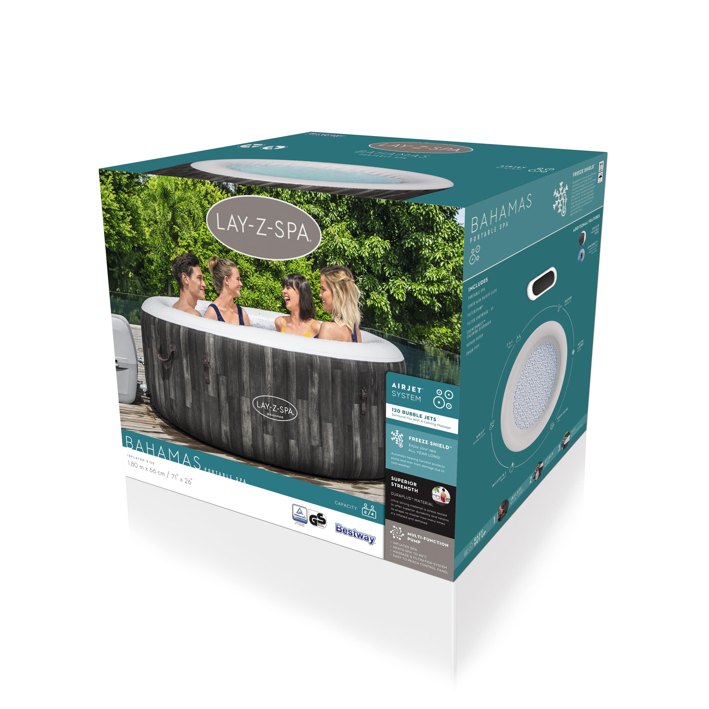 Bestway Whirlpool Lay-Z-Spa BAHAMAS 4 Personen