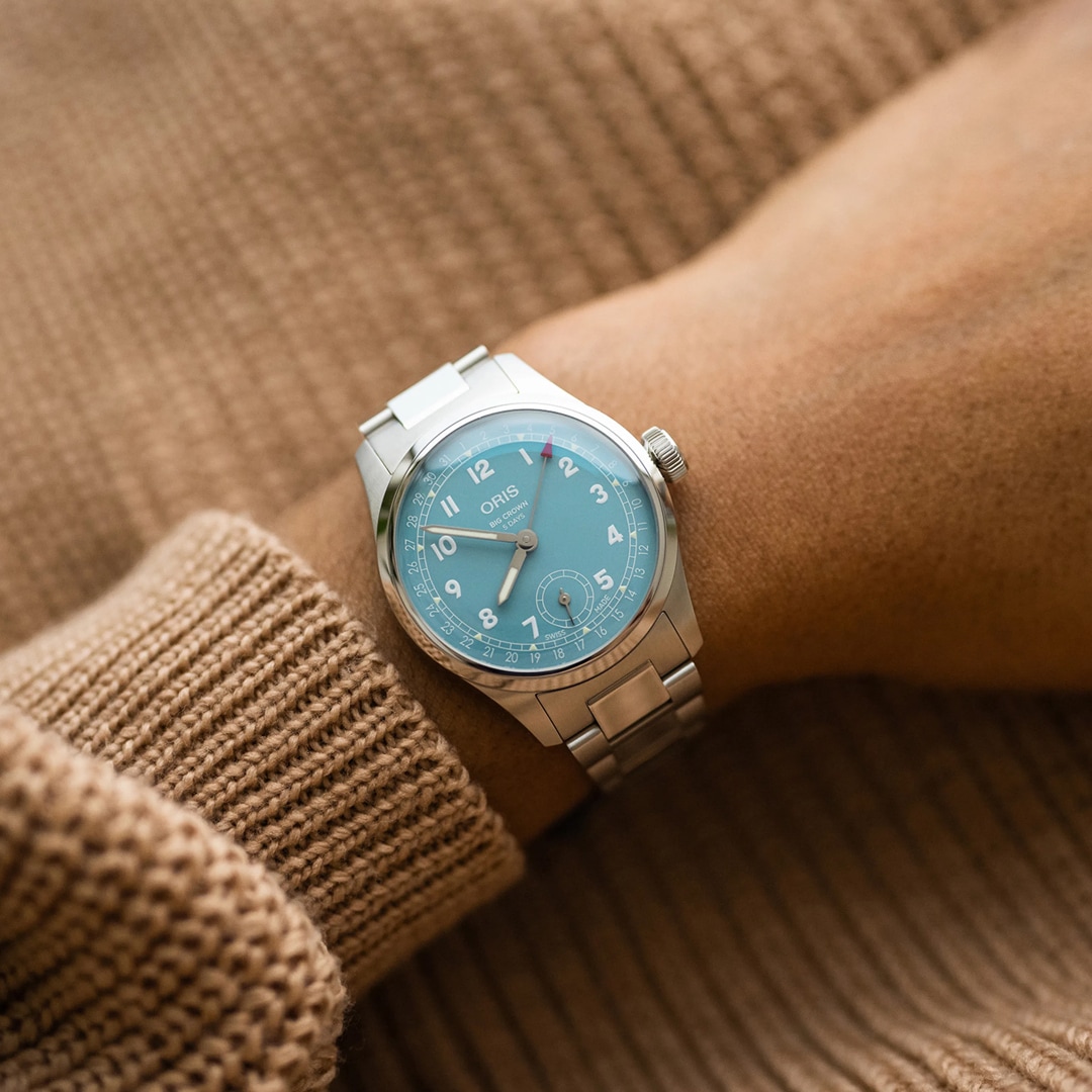 Oris Big Crown Pointer Date Calibre 473 Hellblau