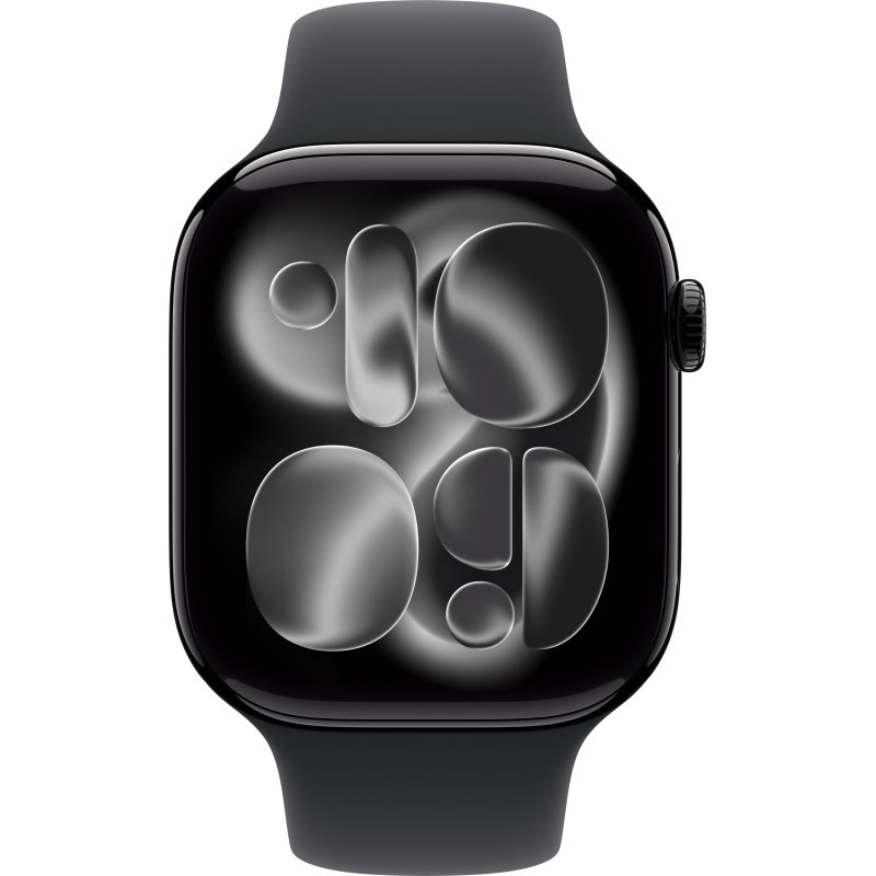 Apple Watch Series 11 OLED 46 mm Numérique 416 x 496 pixels Écran tactile Noir Wifi GPS (satellite)