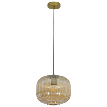 Hanglamp Sofie amber Ø25cm