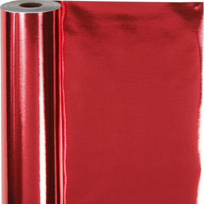 Gavepapir - Rød Ensfarvet - B 50 CM - 65 G - 100 M