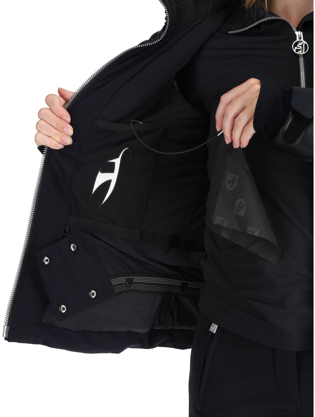 Adele Faux Leather ski-jas dames