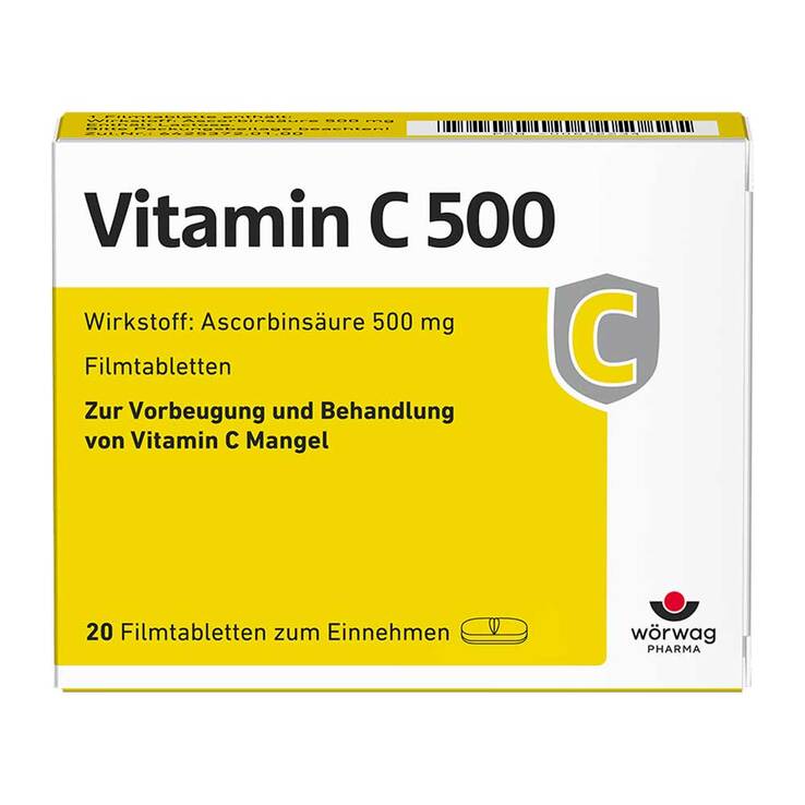 Vitamin C 500 Filmtabletten, 20 St
