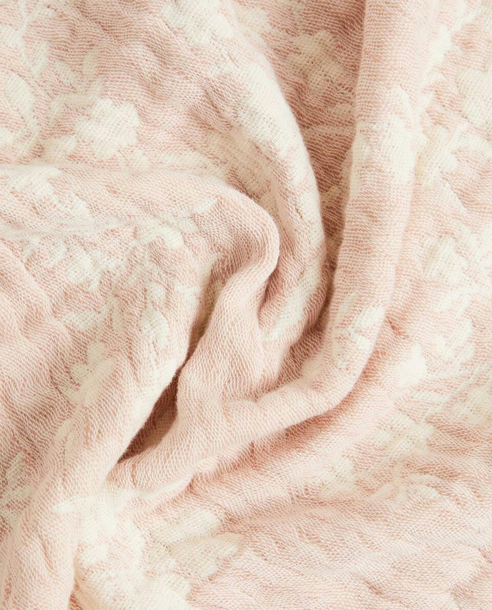 COBERTOR JACQUARD FLORAL