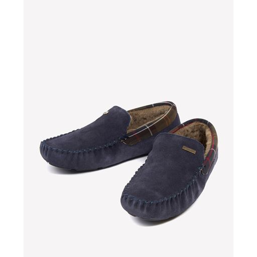 Barbour Monty Slippers, Navy, 45
