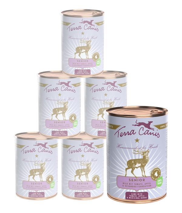 Terra Canis Nassfutter für Hunde Senior, 6 x