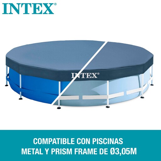 Capa para piscinas Intex Metal e Prism Frame de 305 cm acima do solo.