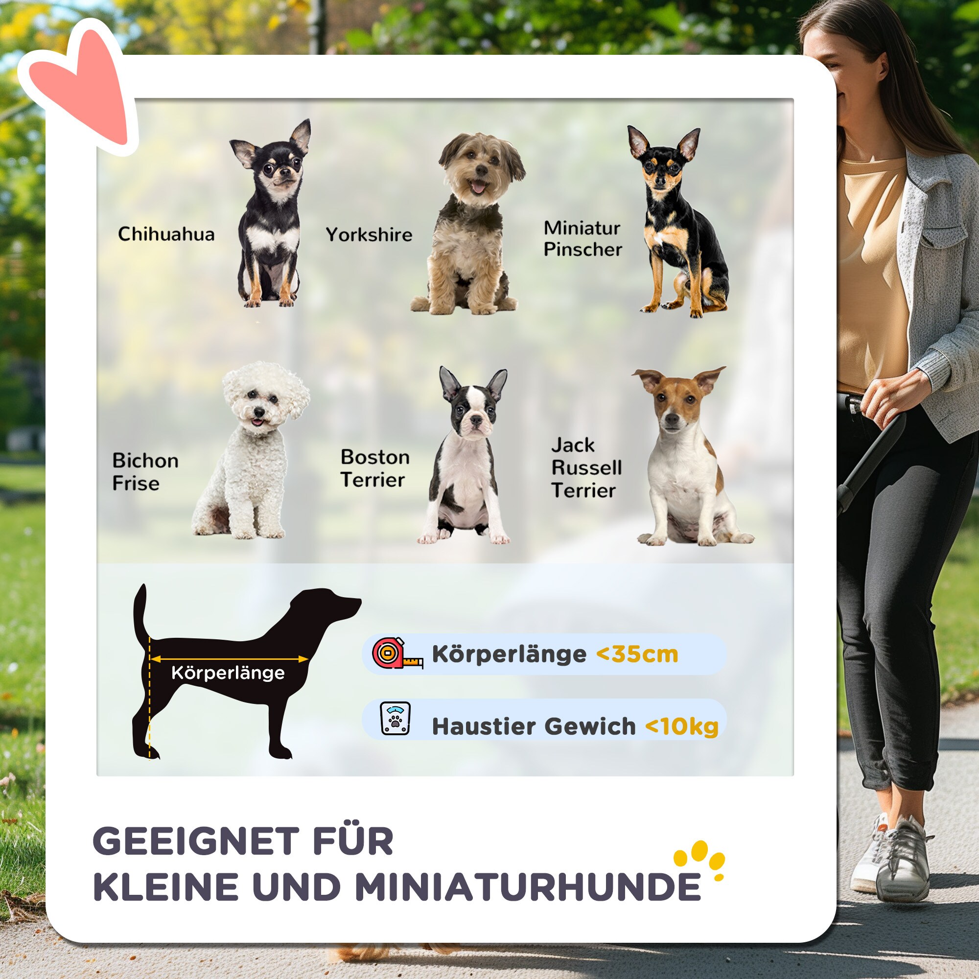 PawHut Hundebuggy auch mit Tragetaschenfunktion schwarz 82L x 49,5B x 98H cm
