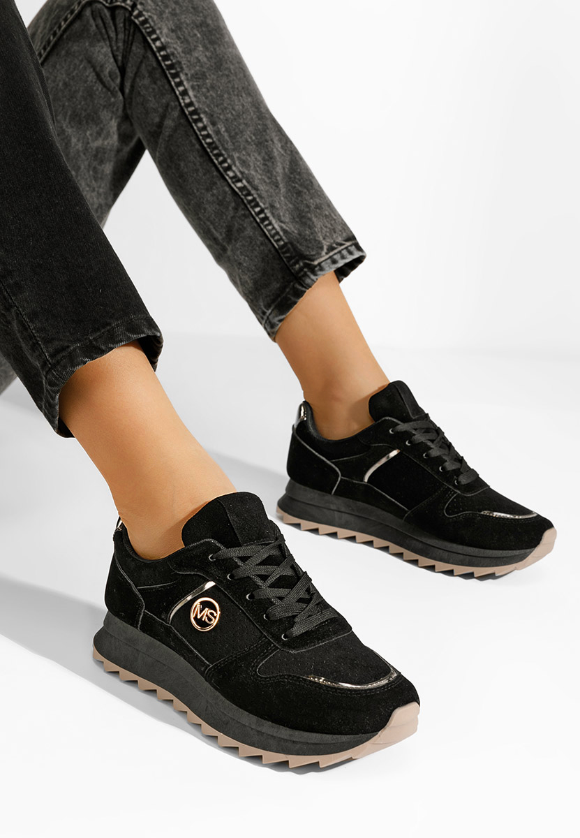 Baskets pour femme noirs Tanitia
