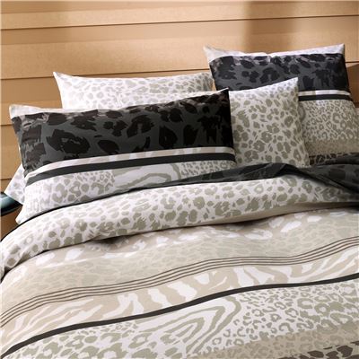 Linge de lit polycoton motif peau de bête