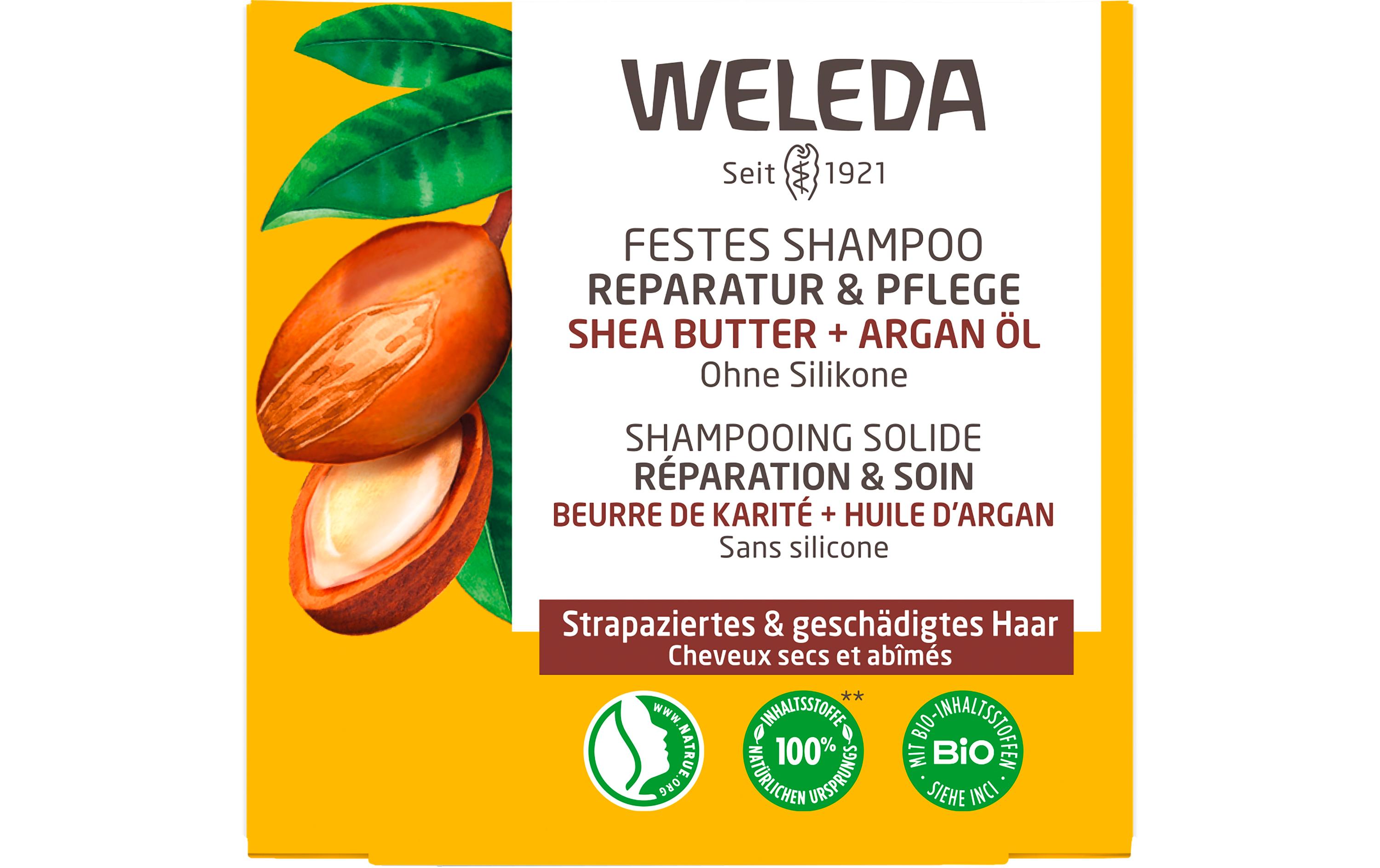 Festes Shampoo Reparatur und Pflege 50 gNatürliches Shampoo verleiht geschmeidiges Haar, das natürlich glänzt