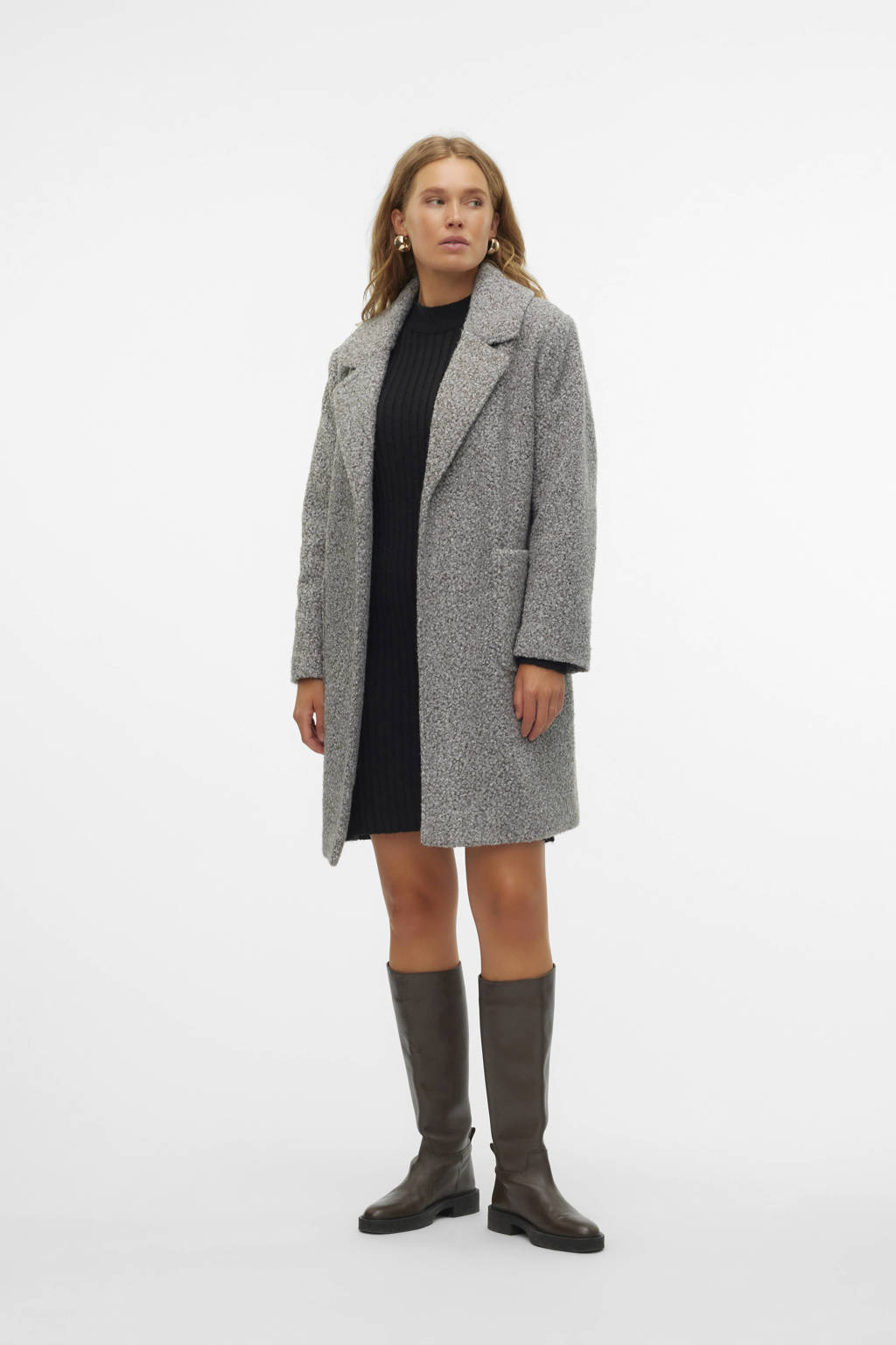 MAMALICIOUS zwangerschapstrenchcoat tussen MLJENNA grijs