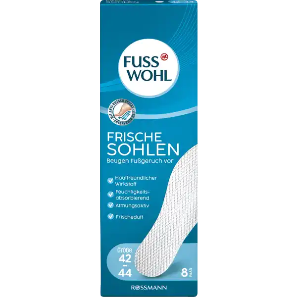 Frische Sohlen weiss Größe L 42-44