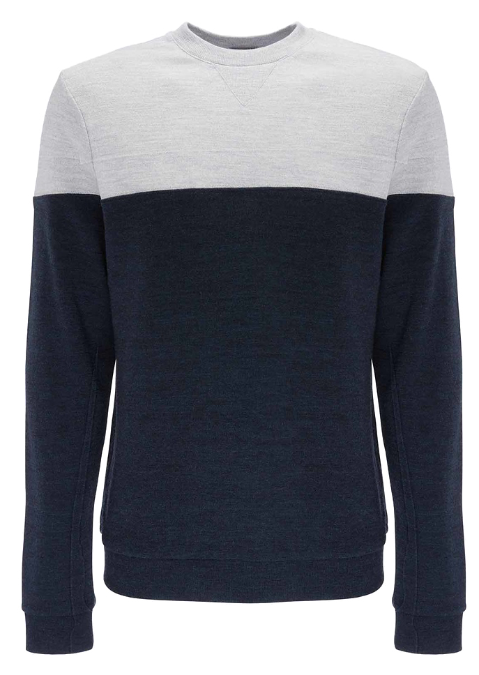 Tind CrewNeck Herre Navy/Grey
