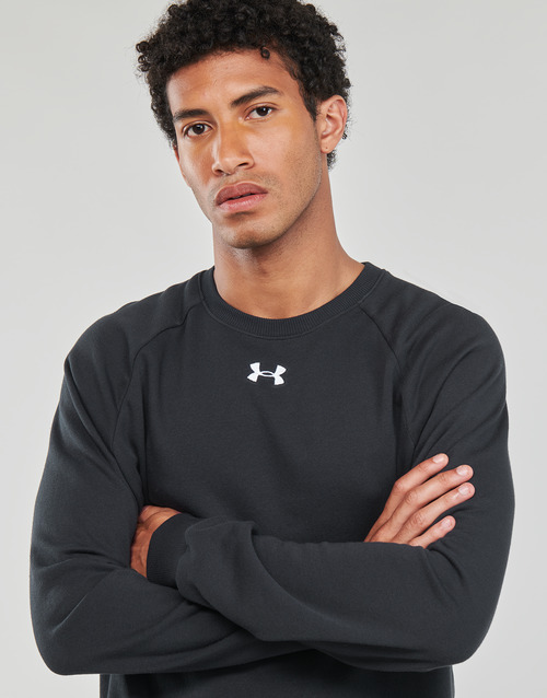 Under Armour - RIVAL FLEECE CREW - Noir / Blanc