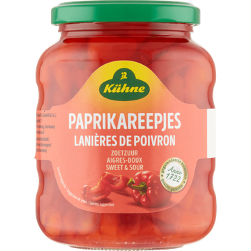 Kühne Paprikareepjes Zoetzuur 320 g